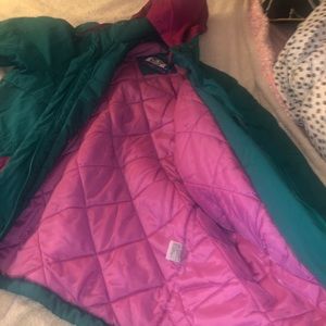 90s vintage teal and pink jacket. MEN/WOMEN